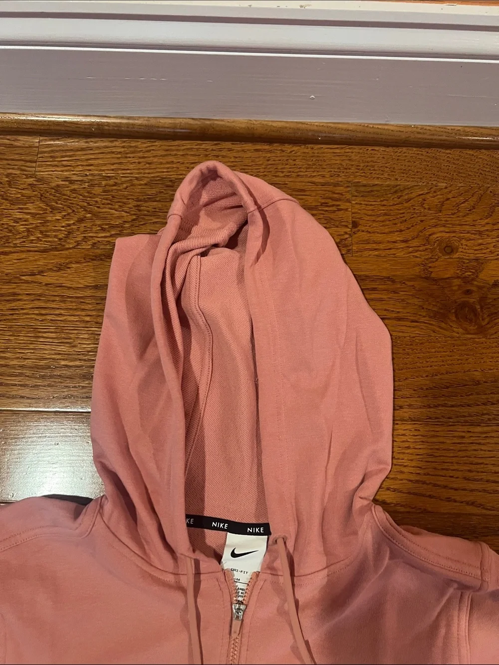 Nike Women's Dusty Pink Full-Zip Hoodie